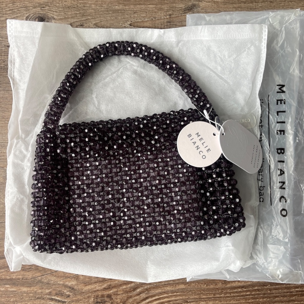 Melie Bianco Sherry Beaded Bag Black